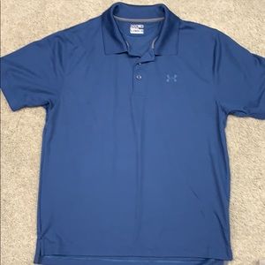Under Armour men’s heat gear fitted polo.  Size L.